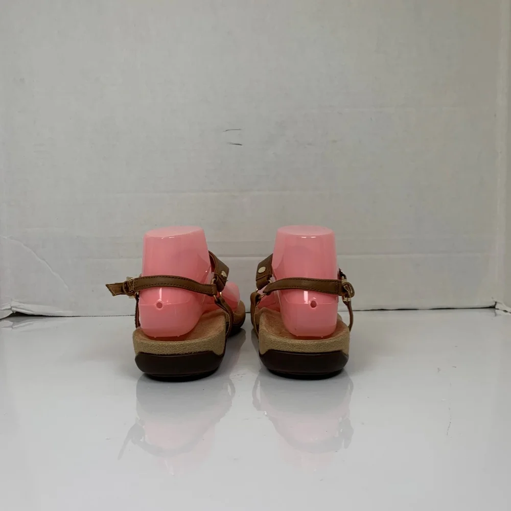 Vionic Kirra Women Brown Leather Thong Sandals Size 7 - Picture 8 of 11